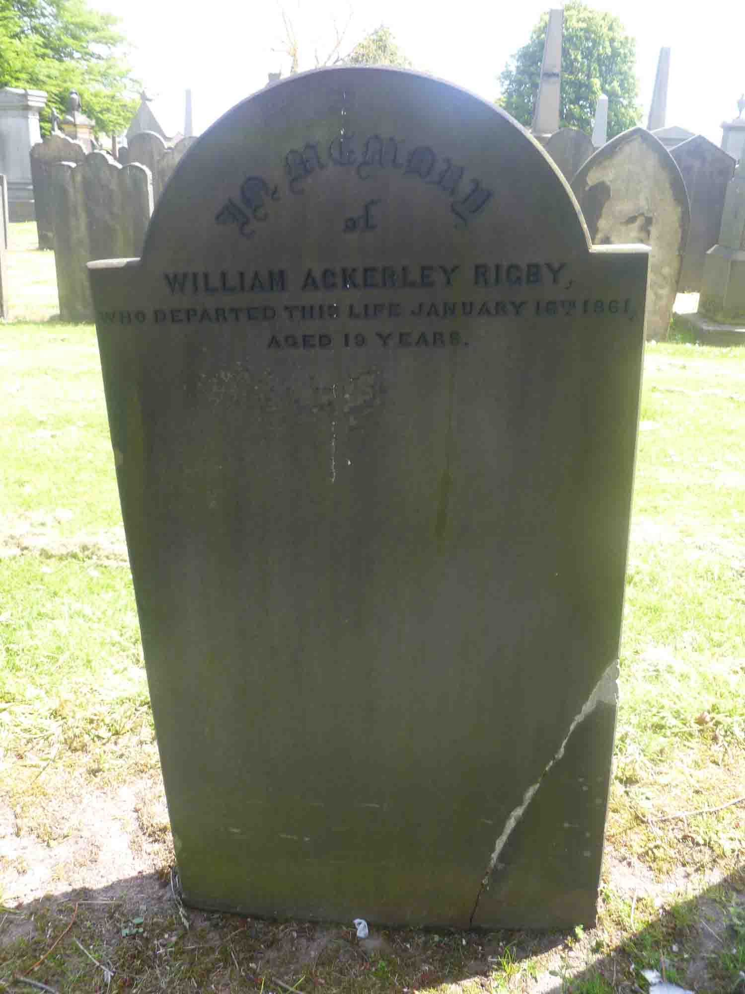 Rigby, William Ackerley (H Left 349)